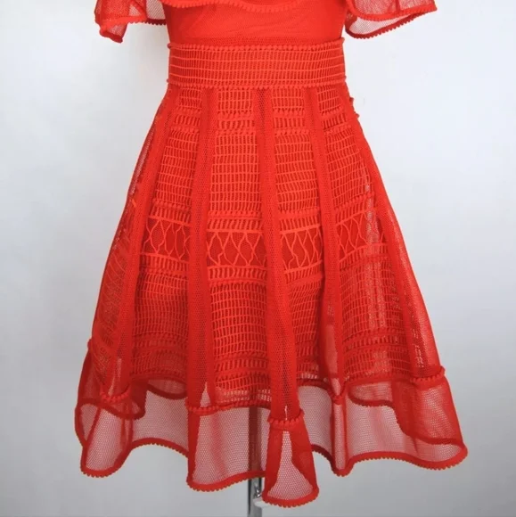 Maje Rosalie Red Dress - Picture 7 of 10